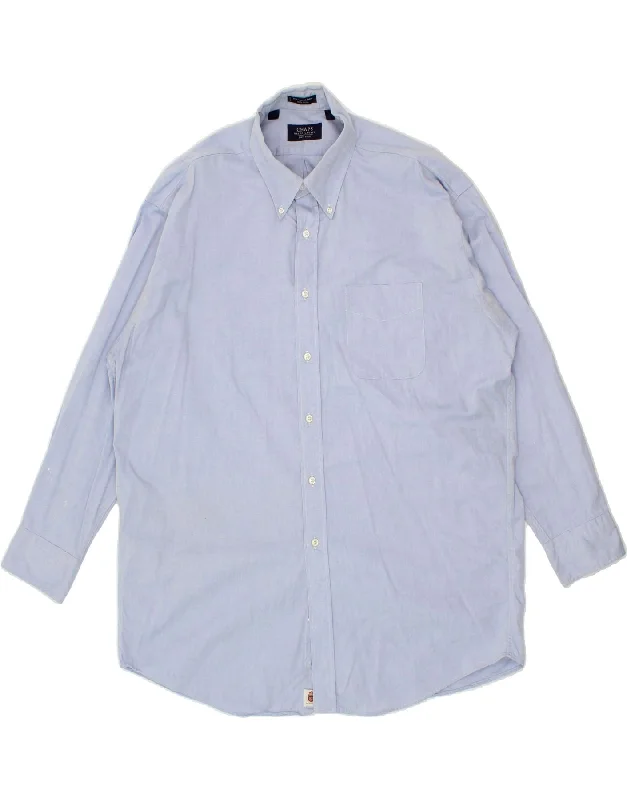 CHAPS RALPH LAUREN Mens Shirt Size 17 XL Blue Cotton-- Rayon Fabric Velvet Fabric Corduroy Fabric CHAPS RALPH LAUREN Mens Shirt Size 17 XL Blue Cotton-- Rayon Fabric Velvet Fabric Corduroy Fabric