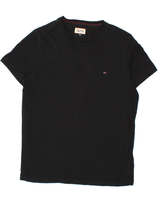 TOMMY HILFIGER Mens T-Shirt Top XL Black Cotton-- Chenille Blend Fleece Blend Nylon Blend TOMMY HILFIGER Mens T-Shirt Top XL Black Cotton-- Chenille Blend Fleece Blend Nylon Blend