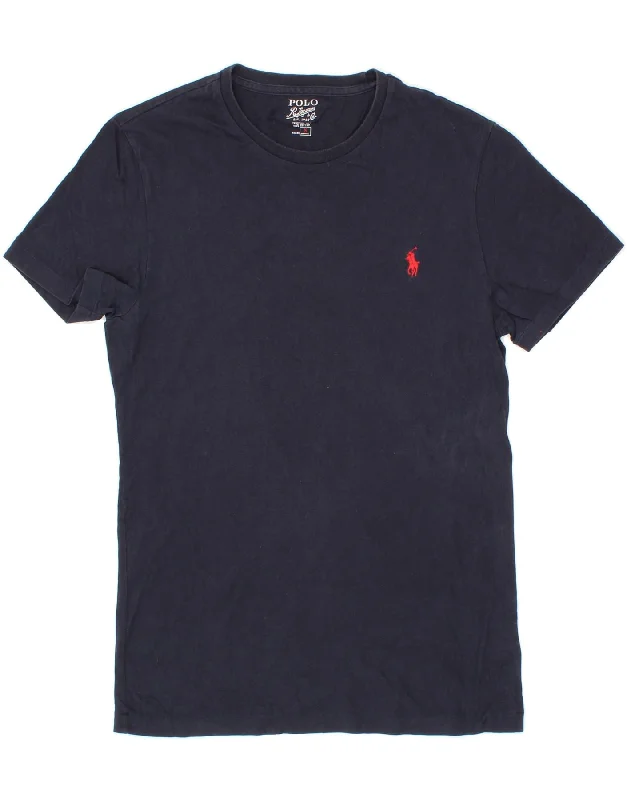 POLO RALPH LAUREN Mens T-Shirt Top Small Navy Blue Cotton-- Jersey Fabric Tulle Fabric Batik Fabric POLO RALPH LAUREN Mens T-Shirt Top Small Navy Blue Cotton-- Jersey Fabric Tulle Fabric Batik Fabric