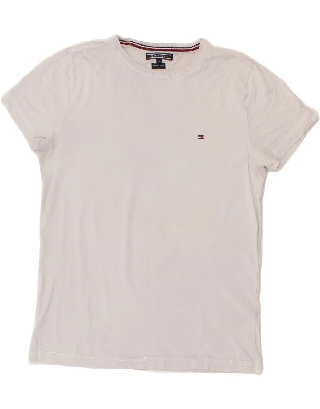 TOMMY HILFIGER Mens T-Shirt Top Medium White Cotton-- Chenille Blend Fleece Blend Nylon Blend TOMMY HILFIGER Mens T-Shirt Top Medium White Cotton-- Chenille Blend Fleece Blend Nylon Blend