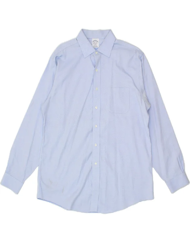 BROOKS BROTHERS Mens Regent Shirt Size 16 1/2 Large Blue Cotton-- Cotton Fabric Linen Fabric Terry Fabric BROOKS BROTHERS Mens Regent Shirt Size 16 1/2 Large Blue Cotton-- Cotton Fabric Linen Fabric Terry Fabric