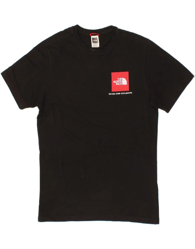 THE NORTH FACE Mens Graphic T-Shirt Top Small Black Cotton-- V-Neck T-Shirt Long Sleeve Cotton THE NORTH FACE Mens Graphic T-Shirt Top Small Black Cotton-- V-Neck T-Shirt Long Sleeve Cotton
