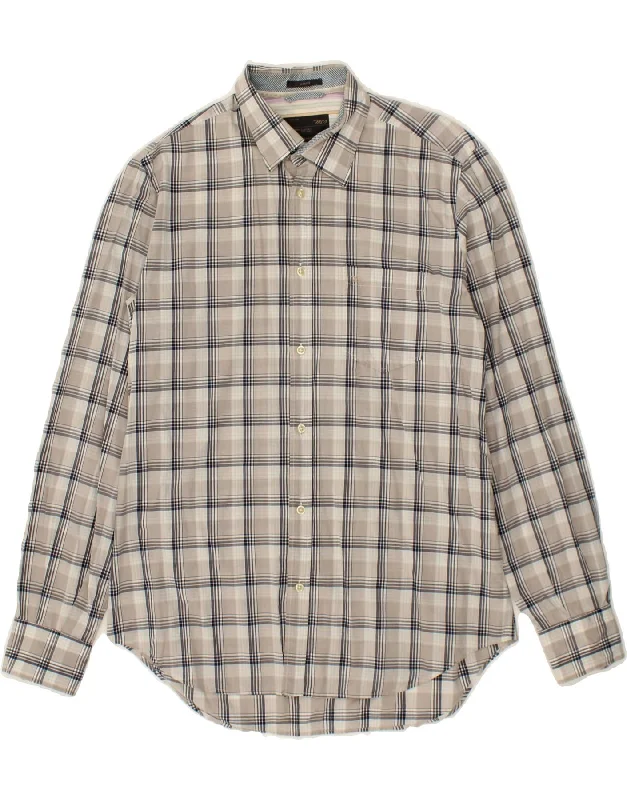 MARLBORO CLASSICS Mens Slim Fit Shirt XL Grey Check Cotton-- Elasticated Padded Insulated MARLBORO CLASSICS Mens Slim Fit Shirt XL Grey Check Cotton-- Elasticated Padded Insulated