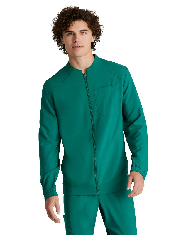 Men's Three-Pocket Banded Collar Cycle Scrub Jacket V-Neck Jacket Boat Neck Jacket Square Neck Jacket Men's Three-Pocket Banded Collar Cycle Scrub Jacket V-Neck Jacket Boat Neck Jacket Square Neck Jacket
