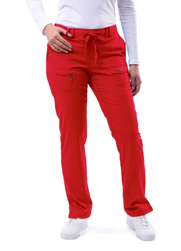 Pro Heather Slim Fit 6 Pocket Scrubs Pant by Adar XXS-3XL (Tall) / Apple Wide-Legged Palazzos Pro Heather Slim Fit 6 Pocket Scrubs Pant by Adar XXS-3XL (Tall) / Apple Wide-Legged Palazzos
