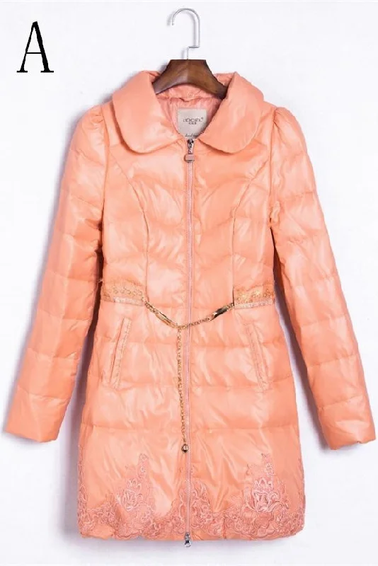 New Design Free Shipping Long Coat Down Duck Women's Down Jacket D12 Chenille Fabric Brocade Fabric Lace Fabric New Design Free Shipping Long Coat Down Duck Women's Down Jacket D12 Chenille Fabric Brocade Fabric Lace Fabric