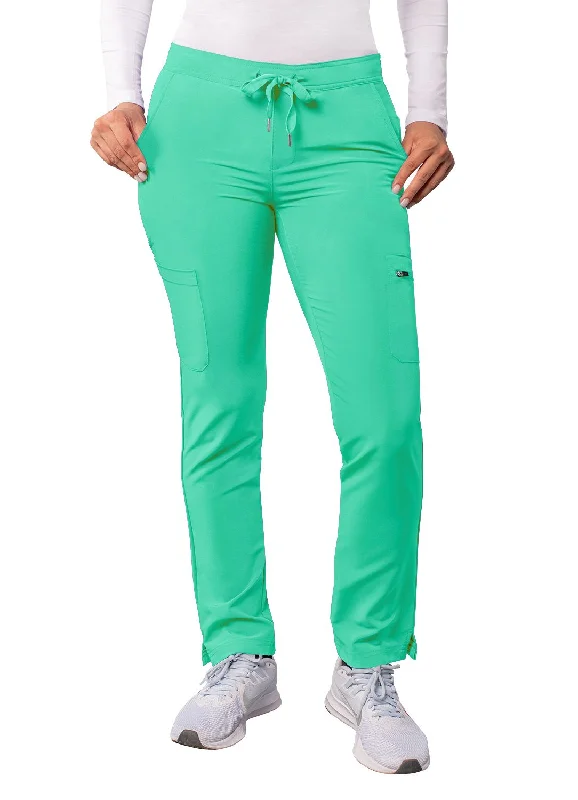 Women's Skinny Leg Cargo Drawstring Pant by Adar XXS-3XL / Sea Glass Fashionable Tapered Leg Pants Women's Skinny Leg Cargo Drawstring Pant by Adar XXS-3XL / Sea Glass Fashionable Tapered Leg Pants