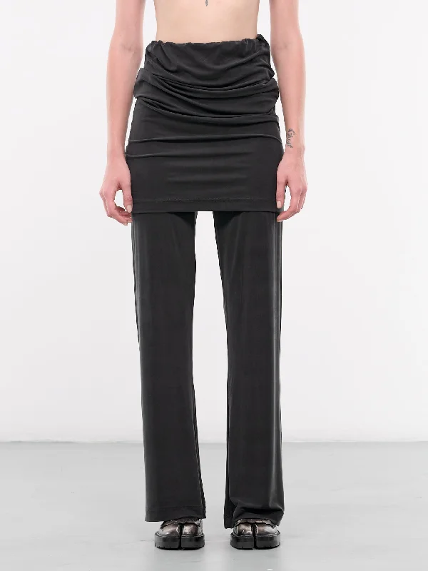 Warm-Up Tight Pants (S1WJEPA02-BLACK) High-Waist Yoga Pants