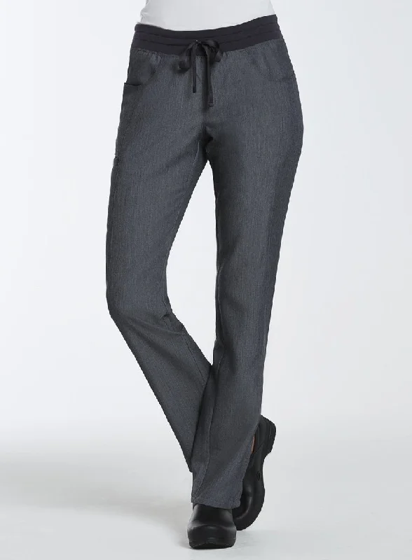 Contrast Yoga Band Pants by Maevn (Regular) XXS-3XL / HEATHER GREY Trendy Palazzo Pants Contrast Yoga Band Pants by Maevn (Regular) XXS-3XL / HEATHER GREY Trendy Palazzo Pants