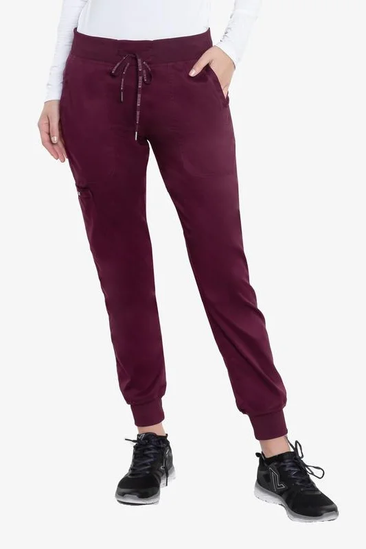 Med Couture(MC Touch) Jogger Yoga Scrubs Pants (Regular) XS-3XL / Wine Classic Straight Pants Med Couture(MC Touch) Jogger Yoga Scrubs Pants (Regular) XS-3XL / Wine Classic Straight Pants