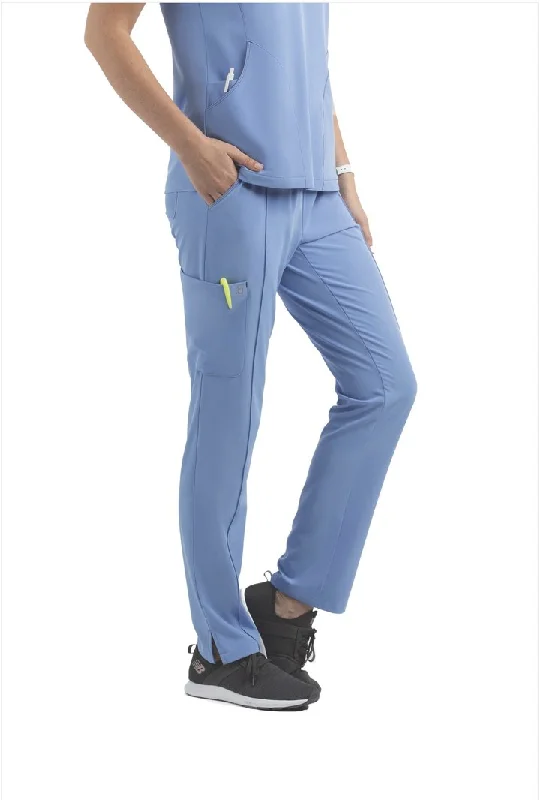 Women's Full Waistband Pant by Maevn (Regular) XS-3XL / CEIL BLUE Comfy Athletic Pants Women's Full Waistband Pant by Maevn (Regular) XS-3XL / CEIL BLUE Comfy Athletic Pants