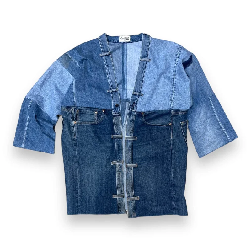 Easy Jacket 12.4 - Indigo Regular Fit Oversized Jacket Tailored Jacket Straight Jacket Easy Jacket 12.4 - Indigo Regular Fit Oversized Jacket Tailored Jacket Straight Jacket