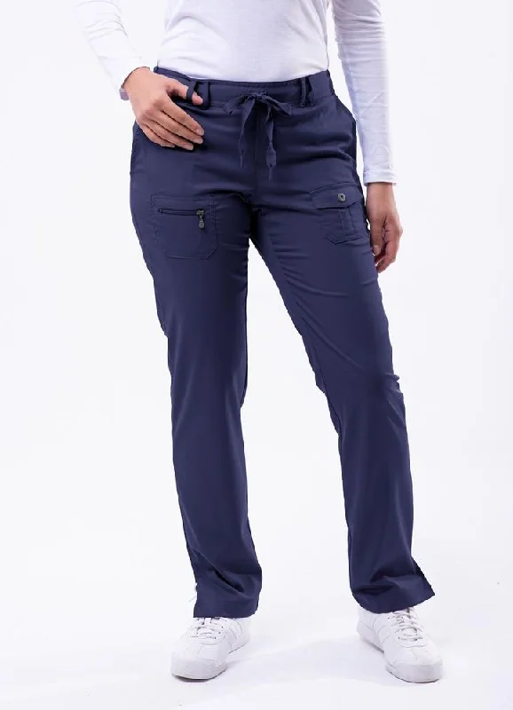 Slim Fit 6 Pocket Scrubs Pant by Adar (Petite) XXS-3XL / NAVY Modern Stretch Trousers Slim Fit 6 Pocket Scrubs Pant by Adar (Petite) XXS-3XL / NAVY Modern Stretch Trousers