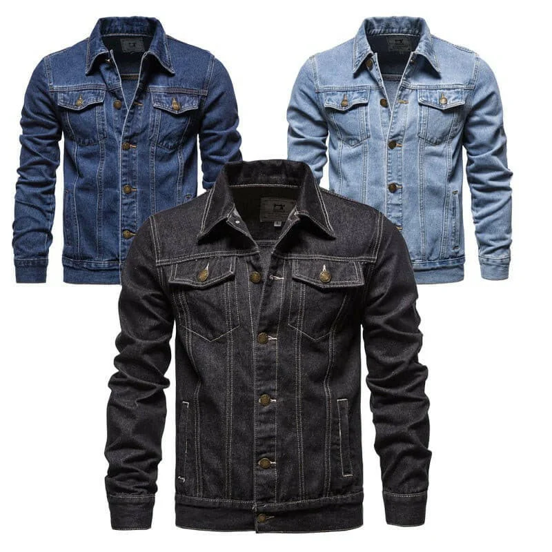 Jean Jacket men plus size solid denim jacket. Wool Jacket Cashmere Jacket Tweed Jacket Jean Jacket men plus size solid denim jacket. Wool Jacket Cashmere Jacket Tweed Jacket