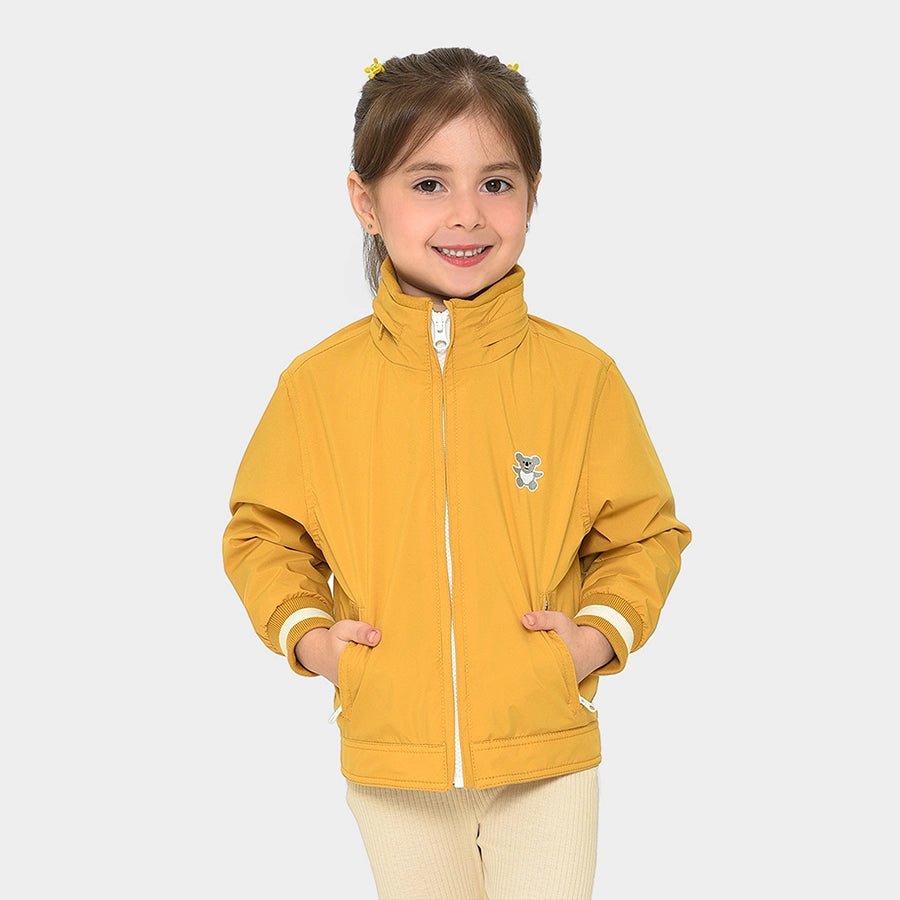 Farm Friends Woven Plain Mustard Jacket for Kids Welt Pockets Slit Pockets Flap Pockets Farm Friends Woven Plain Mustard Jacket for Kids Welt Pockets Slit Pockets Flap Pockets