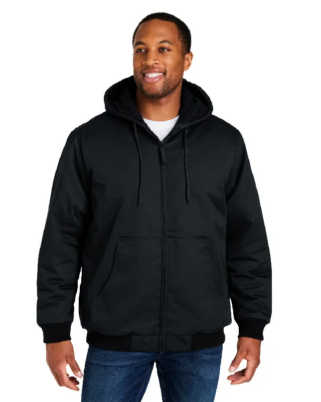 Harriton M722 Unisex ClimaBloc Heavyweight Hooded Full-Zip Jacket Belted Jacket Elasticated Jacket Padded Jacket Harriton M722 Unisex ClimaBloc Heavyweight Hooded Full-Zip Jacket Belted Jacket Elasticated Jacket Padded Jacket