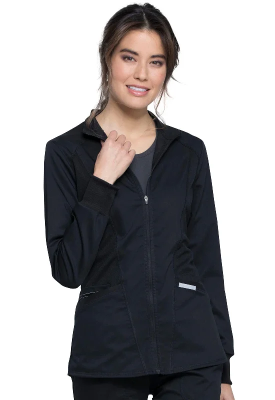 Women's 2-Pocket Zip Front Scrub Jacket Notch Collar Jacket Peter Pan Collar Jacket Cowl Neck Jacket Women's 2-Pocket Zip Front Scrub Jacket Notch Collar Jacket Peter Pan Collar Jacket Cowl Neck Jacket
