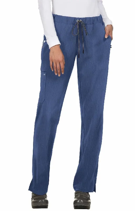 Everyday Hero Pant Regular by KOI XXS-5XL / Heather Navy Modern Stretch Trousers