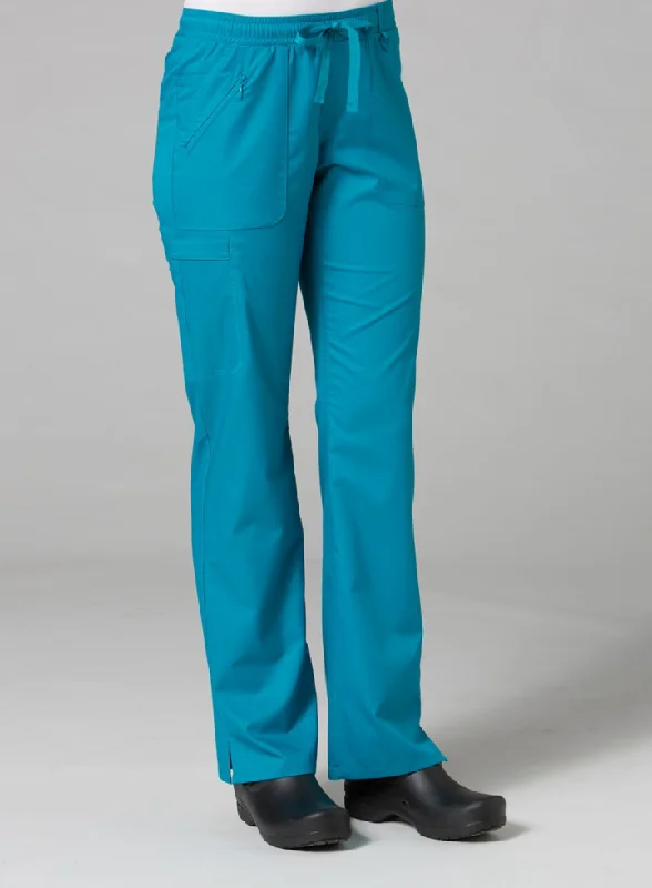 Full Elastic Zipper Pocket Cargo Pant by Maevn XS-L / TEAL BLUE Trendy High-Waist Trousers Full Elastic Zipper Pocket Cargo Pant by Maevn XS-L / TEAL BLUE Trendy High-Waist Trousers