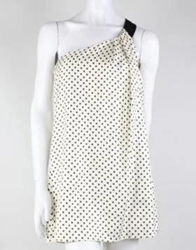 Jenni Kayne Cream And Brown Silk Polka Dot One Shoulder Mini Dress Elegant Floral-Print Mini Dress Jenni Kayne Cream And Brown Silk Polka Dot One Shoulder Mini Dress Elegant Floral-Print Mini Dress
