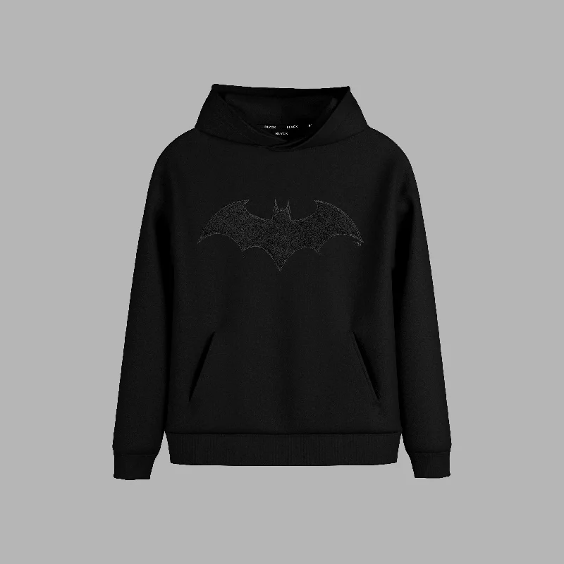 Batman x Blvck 'Bat' Hoodie Hoodie with Lining Warm Insulated