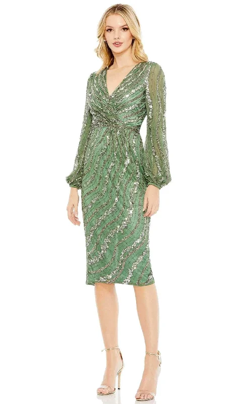 Mac Duggal 5573 - Long-Sleeved Dress Tunics Party sparkling