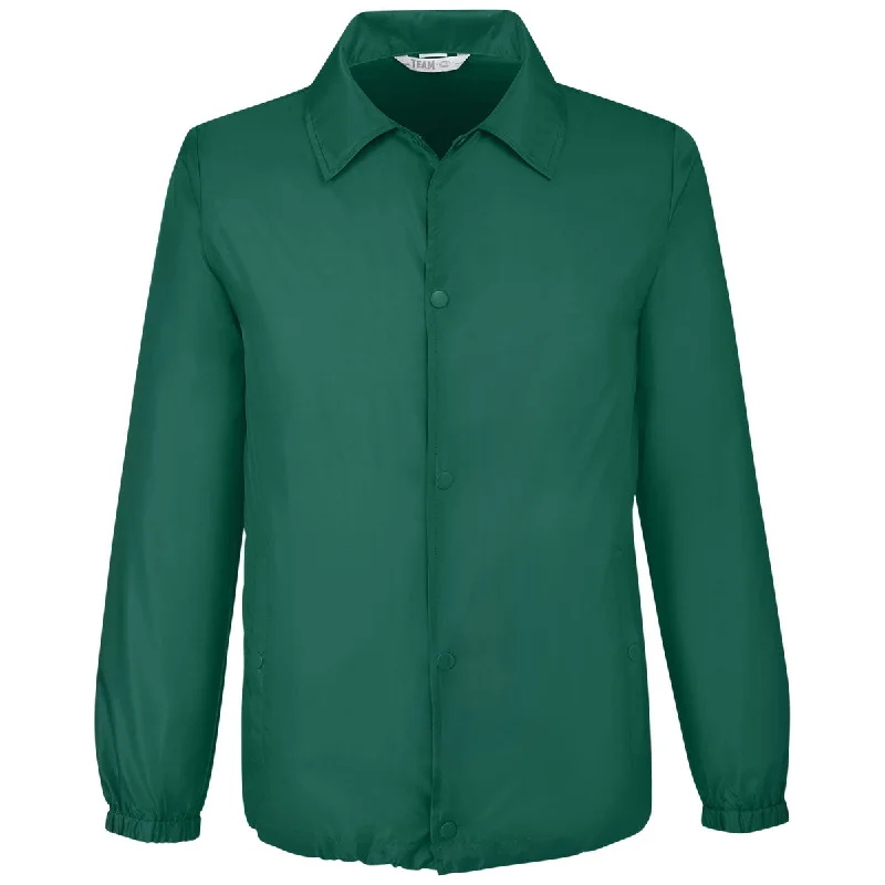 Team 365 Unisex Sport Forest Zone Protect Coaches Jacket Satin Jacket Silk Jacket Chiffon Jacket Team 365 Unisex Sport Forest Zone Protect Coaches Jacket Satin Jacket Silk Jacket Chiffon Jacket