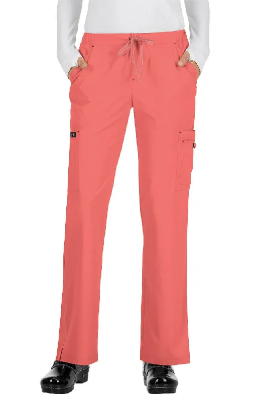 Holly Pant Regular by KOI XS-5XL  / Coral Stylish Elastic Waist Pants