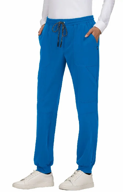 Good Vibe Jogger Pant by KOI XXS-5XL / Royal Blue Elegant Silk Pants