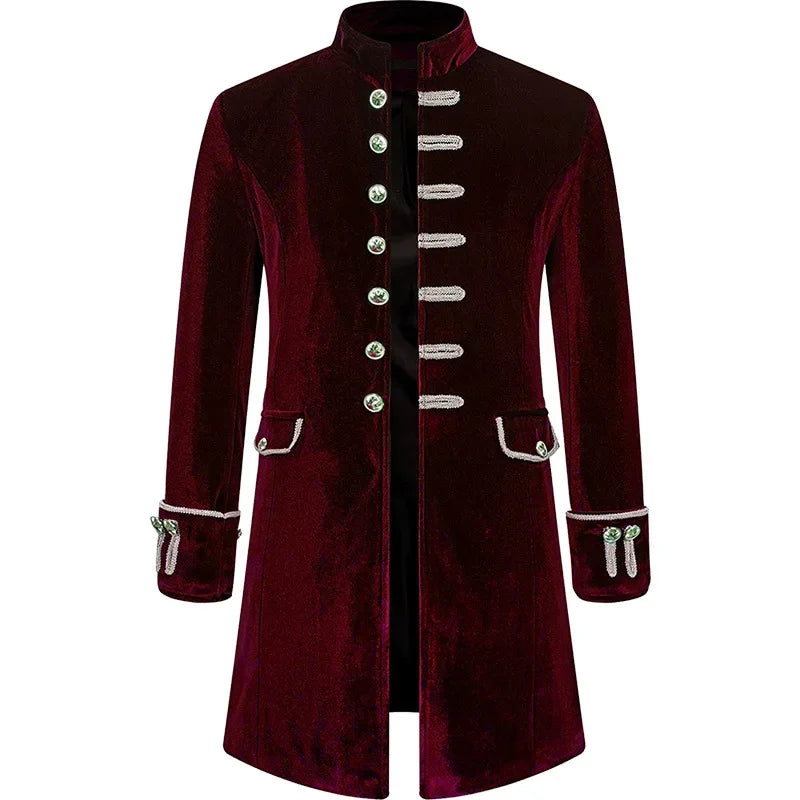 Men Steampunk Gothic Victorian Jacket Vintage Wine Red Velvet Tailcoat. Cotton Jacket Linen Jacket Terry Jacket Men Steampunk Gothic Victorian Jacket Vintage Wine Red Velvet Tailcoat. Cotton Jacket Linen Jacket Terry Jacket
