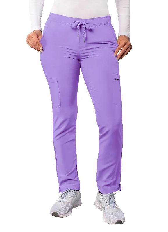 Women's Skinny Leg Cargo Drawstring Pant by Adar XXS-3XL / Lavender Cozy Full-Length Pants Women's Skinny Leg Cargo Drawstring Pant by Adar XXS-3XL / Lavender Cozy Full-Length Pants