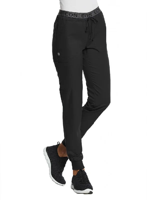 Sporty Full Elastic Logo Waist Jogger Pant By Maevn XS-3XL / BLACK Soft Stretch Trousers Sporty Full Elastic Logo Waist Jogger Pant By Maevn XS-3XL / BLACK Soft Stretch Trousers