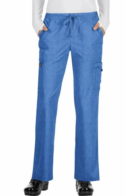 Holly Pant Regular by KOI XS-5XL  / Heather  Galaxy Comfy Zip-Up Pants