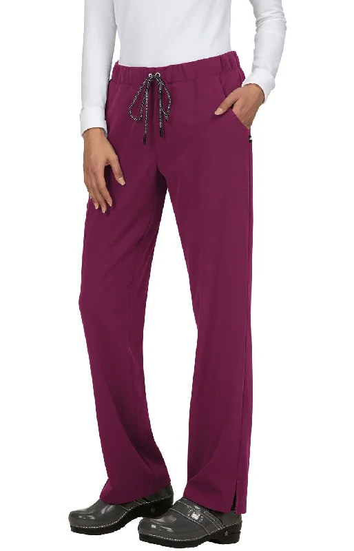 Everyday Hero Pant Regular by KOI XXS-5XL / Wine Comfortable Jogging Pants