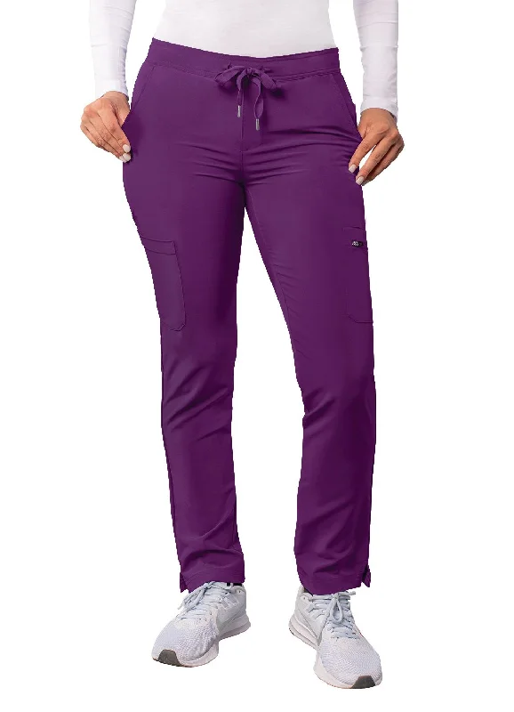 Women's Skinny Leg Cargo Drawstring Pant by Adar XXS-3XL / Eggplant Elegant Dress Pants Women's Skinny Leg Cargo Drawstring Pant by Adar XXS-3XL / Eggplant Elegant Dress Pants