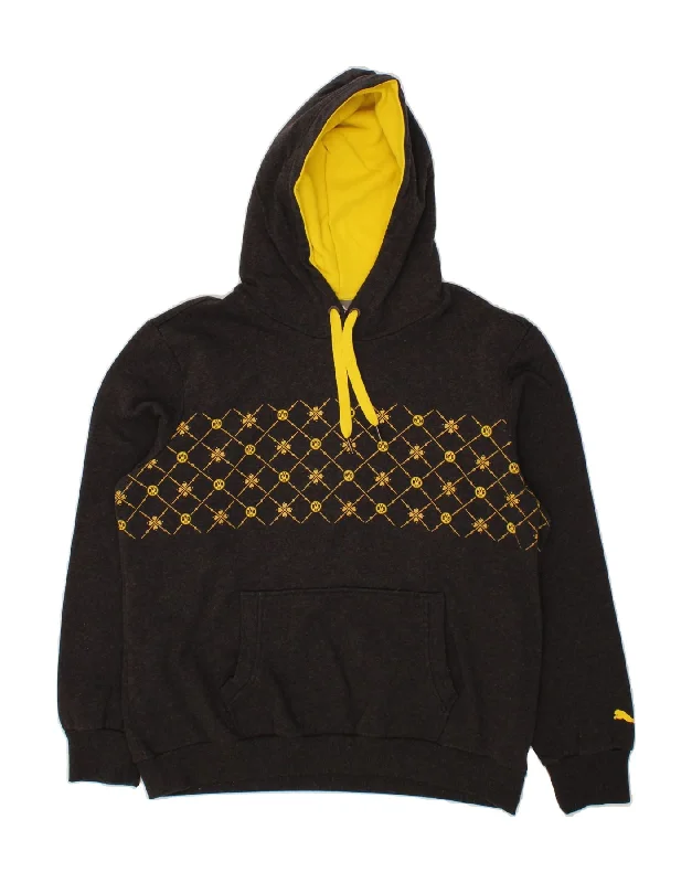 PUMA Womens BVB Dortmund Oversized Graphic Hoodie Jumper UK 16 Large Grey Hoodie with Pocket Utility Practical PUMA Womens BVB Dortmund Oversized Graphic Hoodie Jumper UK 16 Large Grey Hoodie with Pocket Utility Practical