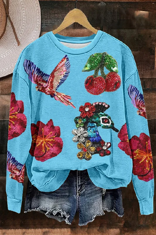 Pretty Shiny Stylish Gliters Print Sweatshirt Hoodie with Drop Shoulder Relaxed Streetwear Pretty Shiny Stylish Gliters Print Sweatshirt Hoodie with Drop Shoulder Relaxed Streetwear