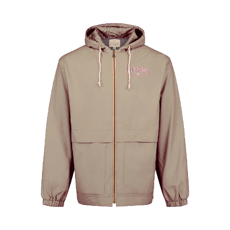 LB State Vintage Hooded Rain Jacket - Khaki, MV Sport Print Jacket Jacquard Jacket Patchwork Jacket LB State Vintage Hooded Rain Jacket - Khaki, MV Sport Print Jacket Jacquard Jacket Patchwork Jacket