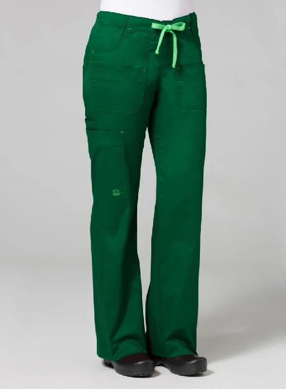 Blossom Utility Cargo Pant XS-5XL by Maevn / Hunter/Light Green Trim Formal Stretch Pants Blossom Utility Cargo Pant XS-5XL by Maevn / Hunter/Light Green Trim Formal Stretch Pants