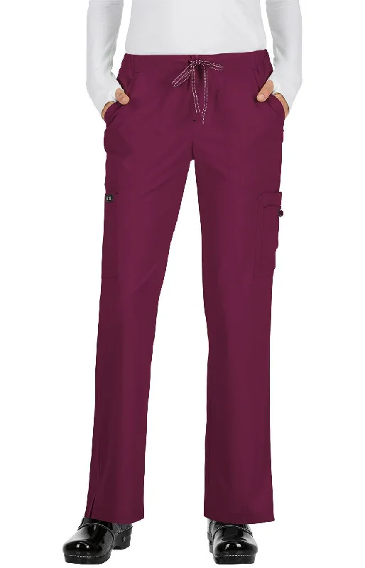 Holly Pant Regular by KOI XS-5XL  / Wine Casual Track Pants