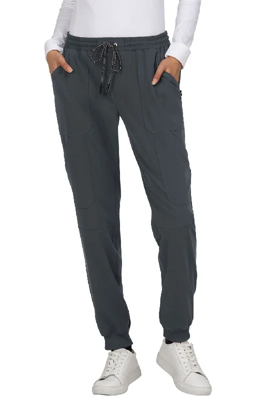 Good Vibe Jogger Pant by KOI XXS-5XL /  Charcoal Relaxed Linen Pants