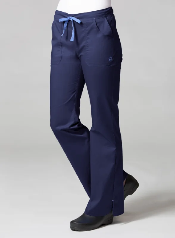 Multi Pocket Flare Pant XS-2XL by Maevn (Regular) / NAVY/CEIL BLUE TRIM Trendy Velvet Pants Multi Pocket Flare Pant XS-2XL by Maevn (Regular) / NAVY/CEIL BLUE TRIM Trendy Velvet Pants