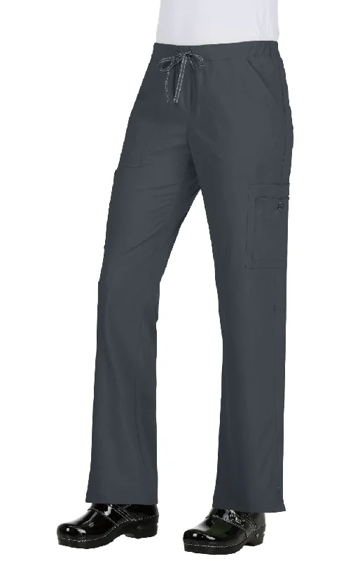 Holly Pant Regular by KOI XS-5XL  / Charcoal Elegant High-Waist Pants