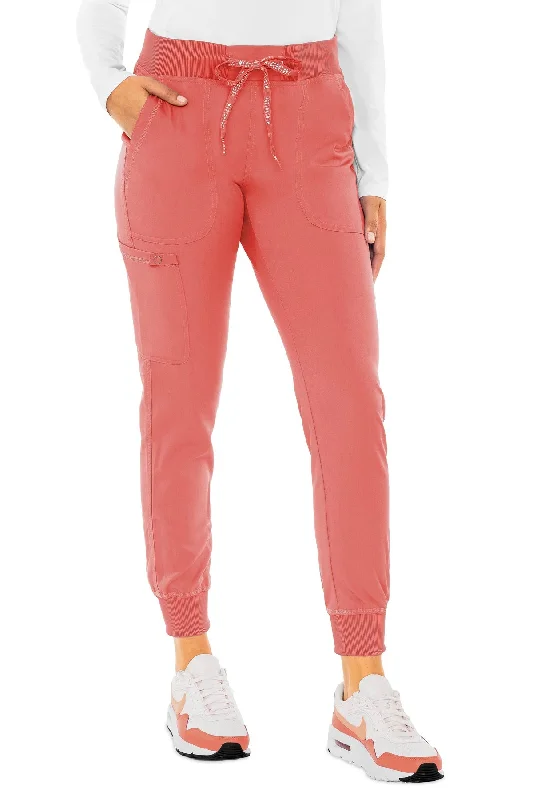 Med Couture(MC Touch) Jogger Yoga Scrubs Pants (Regular) XS-3XL / Coral Relaxed Linen Pants Med Couture(MC Touch) Jogger Yoga Scrubs Pants (Regular) XS-3XL / Coral Relaxed Linen Pants