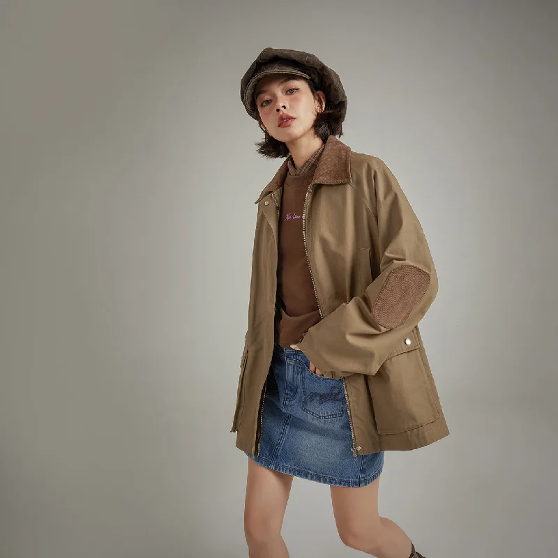 Corduroy Collar Jacket Chenille Jacket Brocade Jacket Lace Jacket