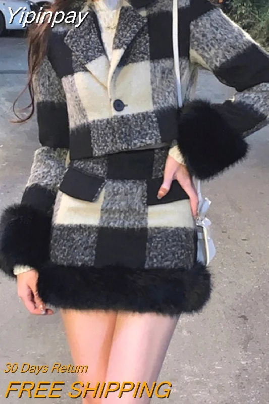 Yipinpay Knitted Suit Woman Korean 2 Piece Dress Set 2023 Winter Vintage Fashion Tops Cardigan + Slim Bodycon Y2k Mini Skirt Chic Mesh Cardigan Canvas Denim Yipinpay Knitted Suit Woman Korean 2 Piece Dress Set 2023 Winter Vintage Fashion Tops Cardigan + Slim Bodycon Y2k Mini Skirt Chic Mesh Cardigan Canvas Denim