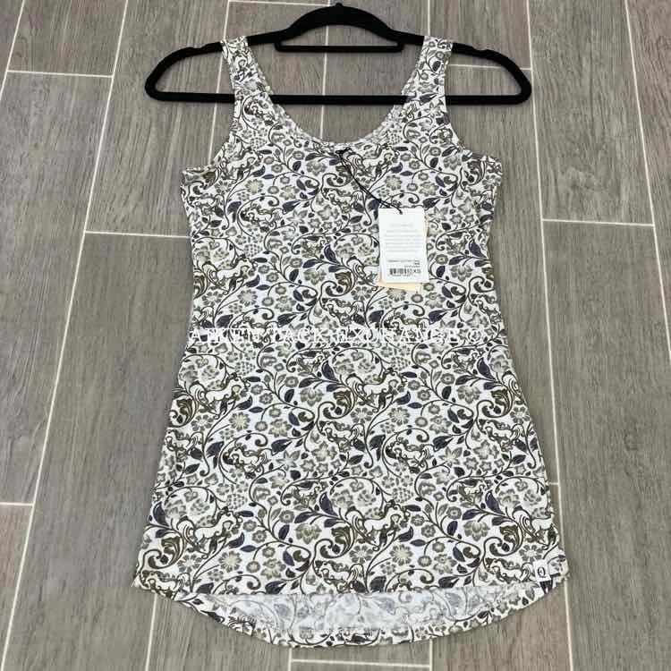 Kerrits EQL Organic Cotton Printed Tank Top, Size XS coral tank top