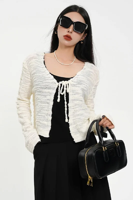 Cozy Cropped Cardigan Set - Textured Knit Sweater Duo Patchwork Embroidered Appliqued Cozy Cropped Cardigan Set - Textured Knit Sweater Duo Patchwork Embroidered Appliqued