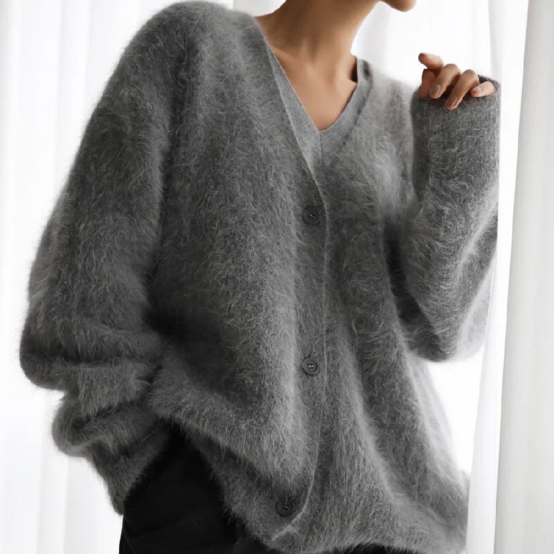 Casual V Neck Knitted Cardigan Sweaters for Women Satin Fabric Silk Fabric Chiffon Fabric Casual V Neck Knitted Cardigan Sweaters for Women Satin Fabric Silk Fabric Chiffon Fabric