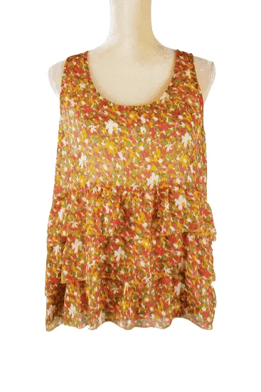 Route 66 women's multicolor tank top size XL flirty tank top